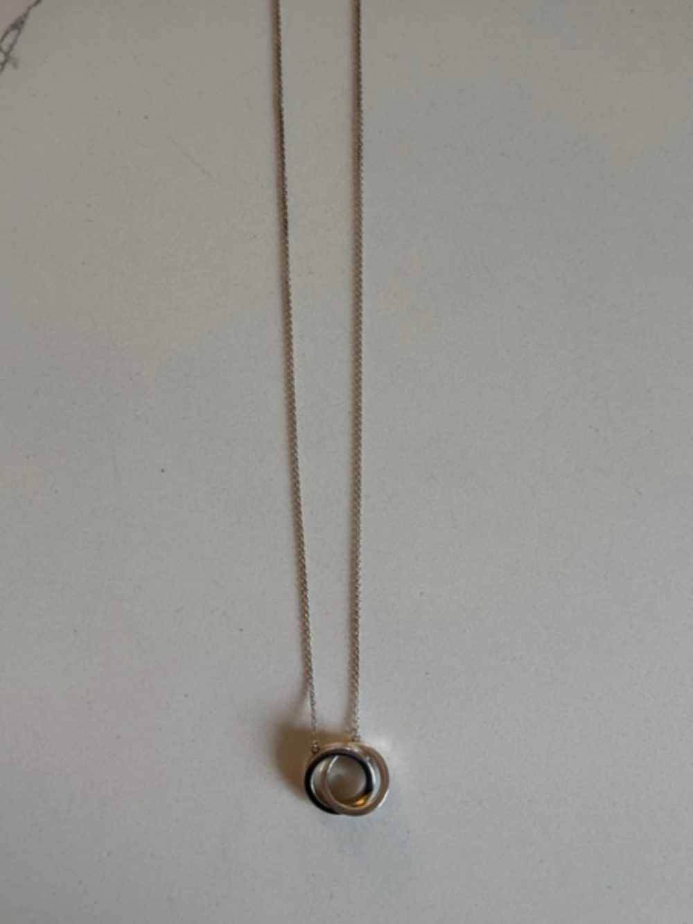 David Yurman Interlocking Circle Necklace - Silver